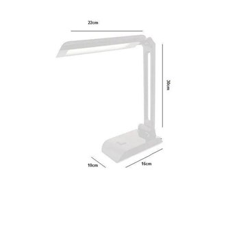 Luminária de mesa pelicano branca de led  LLUM Bronzearte