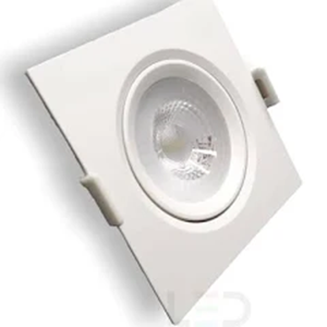 SPOT LED EMBUTIR QUADR 5W 6500K ABS BRANCO CTB