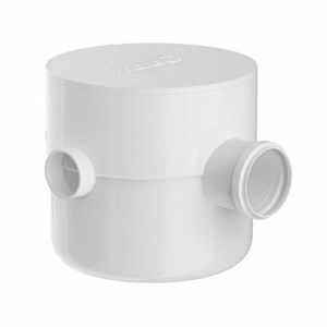 Caixa Sifonada Montada com Tampa Branca de 3 entradas Tigre 250x230x75mm