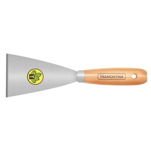 Espátula Rígida em Aço Carbono com Cabo de Madeira Tramontina 8 cm