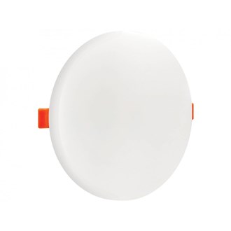 Plafon borda infinita 2 em 1 sobrepor/embutir redondo 18w branco morno 4200k CTB