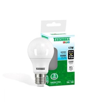 LAMPADA BULBO LED 15 W 6500K BIVOLT 11080327 TASCHIBRA