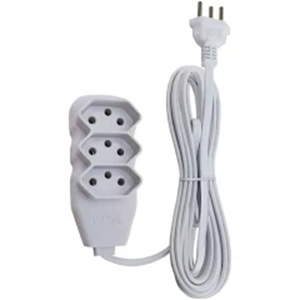 EXTENSÃO ELÉTRICA TRIPLA 03 METROS COMP ILUMI