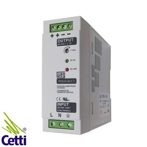 FONTE 24VCC FIX.TRILHO 1,3A 30W PSS24-W/1,3 WEG 13108202