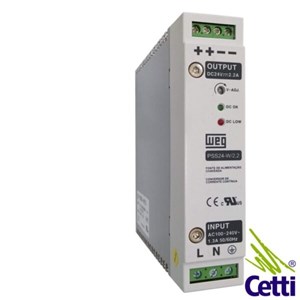 FONTE 24VCC FIX.TRILHO 2,2A 50W PSS24-W/2,2 WEG 13108203