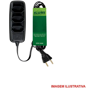 EXTENSÃO ELÉTRICA TRIPLA 10 METROS COMP ILUMI