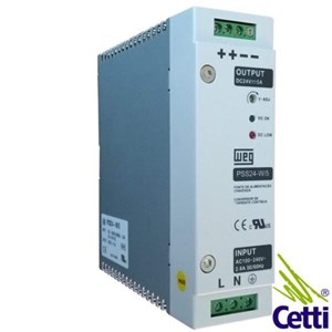 FONTE 24VCC FIX.TRILHO 5A 120W PSS24-W/5 WEG 13108206