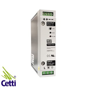 FONTE 24VCC FIX.TRILHO 3A 72W PSS24-W-3 WEG 13108241