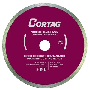 DISCO SERRA CIRCULAR DIAMANTADO 9.1/4 230 MM ROXO TURBO 61616 CORTAG