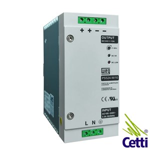 FONTE 24VCC FIX.TRILHO 10A 240W PSS24-W/10 WEG 13108244