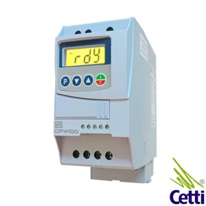 WEG CFW100D06P0S220G2 CONVERSOR FREQUENCIA 1,5CV 220V 1,1KW MONOF. 14870191