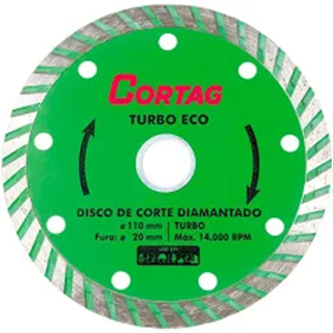 DISCO DIAMANTADO 110X20MM ECO CORTAG TURBO VD