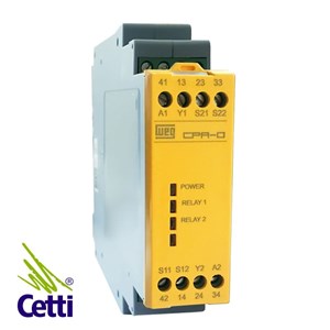 WEG CPA-D RELÉ SEGURANÇA 24VCC PARADA EMERG.3NA+1F RESET 12381149